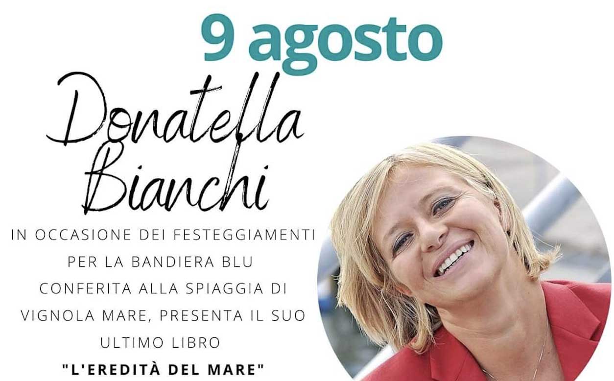 Donatella Bianchi lunedì a Santa Teresa Gallura per presentare il suo libro "L'eredità del mare" - Vimarsana News